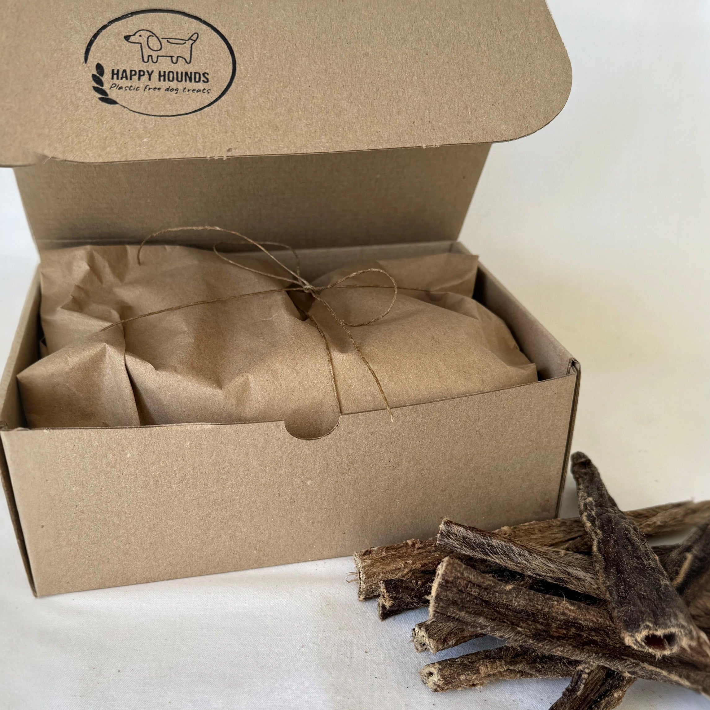 Natural Chewy Beef Dog Treats - 15cm | Happy Hounds NZ