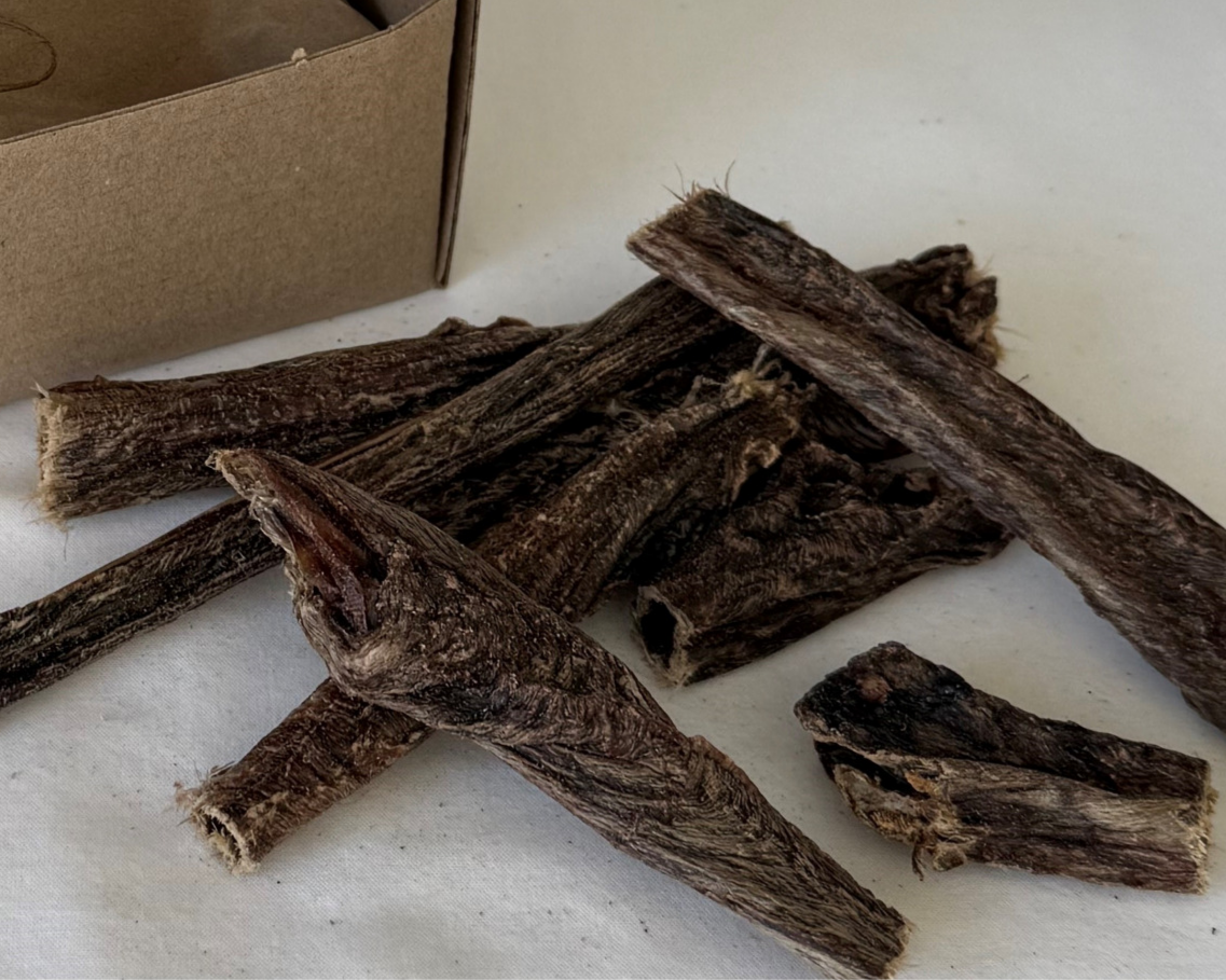 Natural Chewy Beef Trachea Dog Treats Mixed Size | Happy Hounds NZ
